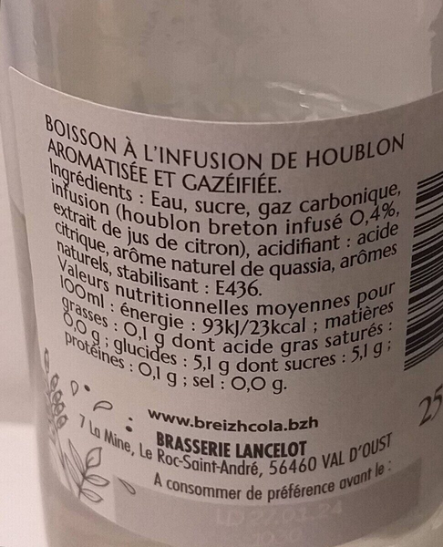 Breizh Tonic - Lancelot Tonic - Bitterlimonade - Limonade - Bretagne - Bretagne Allerlei